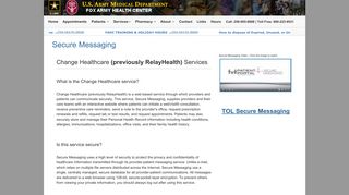 Secure Messaging - Fox Army Health Center