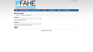 User account | faheinfo.org