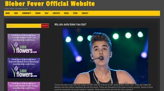 Bieber Fever Official Website – Videos, Photos, Tour Dates, Forums