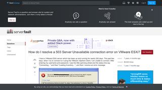 virtualization - How do I resolve a 503 Server Unavailable ...