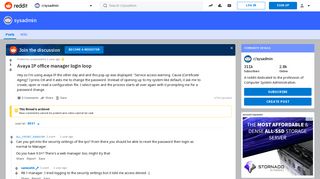 Avaya IP office manager login loop : sysadmin - Reddit