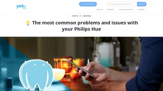 The most common problems and issues with your Philips Hue - Yeti Blog
