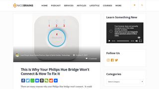 Why Philips Hue Bridge Won't Connect & The Fix | Nicebrains