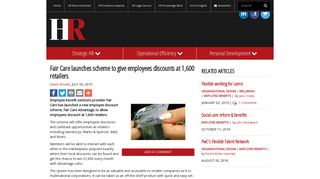 Fair Care launches scheme to give employees discounts at 1,600 ...