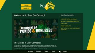 Warm Welcome | Fair Go Online Casino
