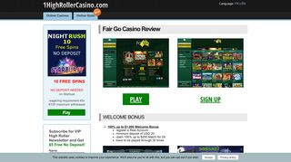 Fair Go Casino Download & Play - High Roller Casino Games