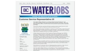 BC Water Jobs