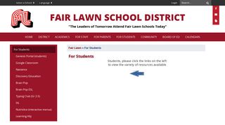 For Students - Fair Lawn