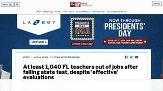 At least 1,040 FL teachers out of jobs after failing state test, despite ...