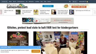 Glitches, protest lead state to halt FAIR test for kindergartners