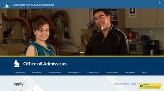 Apply for admission - University of Alaska Fairbanks