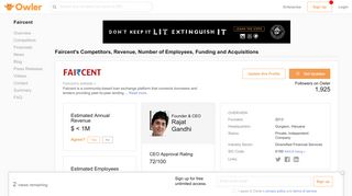 Faircent Competitors, Revenue and Employees - Owler Company Profile