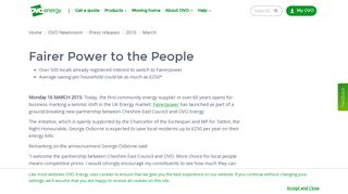 Fairer Power to the People | OVO Energy