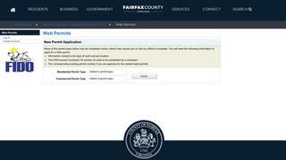Log In - Web Permits - Fairfax County, Virginia