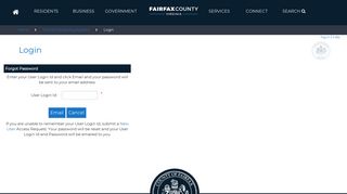 Login - Online Scheduling System - Fairfax County, Virginia