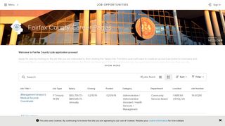 Job Opportunities | Sorted by Job Title ascending | Fairfax County ...