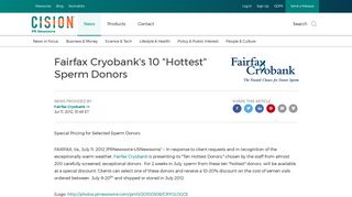 Fairfax Cryobank's 10 