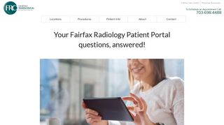 Your Fairfax Radiology Patient Portal questions, answered! | Fairfax ...