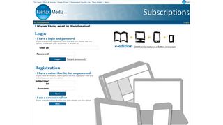 Fairfax Subscriptions : Login or subscribe