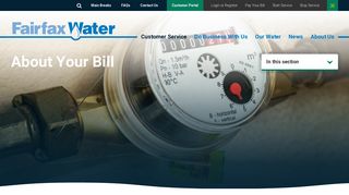 About Your Bill | Fairfax Water