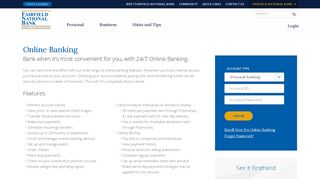 Online Banking - Fairfield National Bank