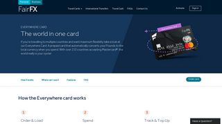 FairFX Everywhere Card - Pay worldwide with maximum flexibility
