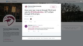 Fairmont State University on Twitter: 