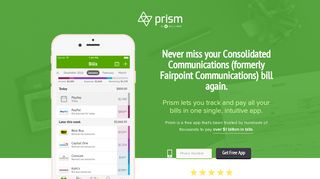 Pay Consolidated Communications (formerly Fairpoint ... - Prism Bills
