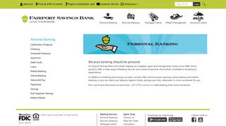 Fairport Savings Bank > Personal Banking