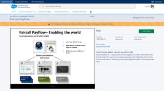 Fairsail Payflow - Sage Business Cloud People - AppExchange