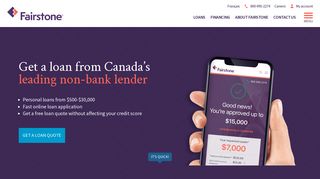 Fairstone: Personal Loans & Debt Consolidation Canada