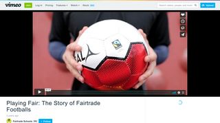 Playing Fair: The Story of Fairtrade Footballs on Vimeo