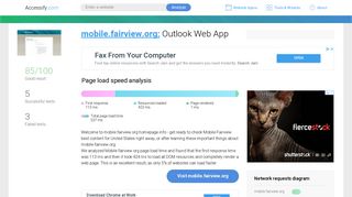 Access mobile.fairview.org. Outlook Web App