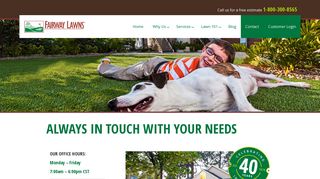 Contact - Fairway Lawns - Lawn Care Treatment Services