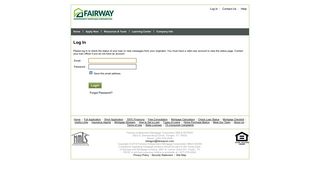 Fairway Independent Mortgage Corporation : Login