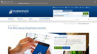 Business Banking Suite - FAIRWINDS Credit Union