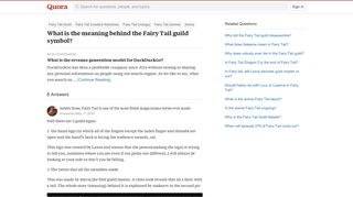 What is the meaning behind the Fairy Tail guild symbol? - Quora