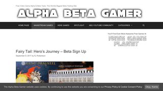 Fairy Tail: Hero's Journey – Beta Sign Up | Alpha Beta Gamer