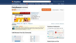 FairySeason Reviews - 1,545 Reviews of Fairyseason.com | Sitejabber
