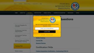Frequently Asked Questions (FAQs) | FAI.GOV