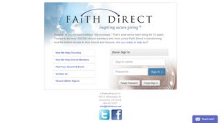 Welcome to Faith Direct!