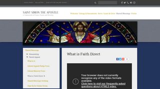What is Faith Direct - Saint Simon the Apostle - Indianapolis, IN