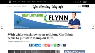 With wider crackdowns on religion, Xi's China seeks to put state stamp ...