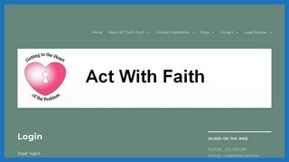 Login – Act with Faith