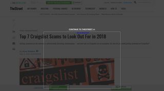 Top 7 Craigslist Scams to Look Out For in 2018 - TheStreet