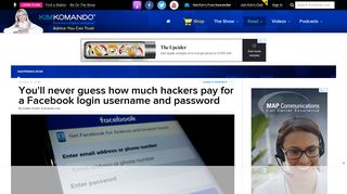 Hackers Selling Facebook Passwords for Cheap | Komando.com