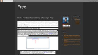 Free: Hack a Facebook Account Using a Fake login Page
