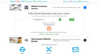 Fake Email Generator - free online email addresses