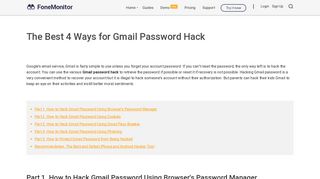 4 Ways on How to Hack Gmail Password Easily - FoneMonitor