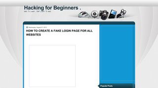 Hacking for Beginners .: HOW TO CREATE A FAKE LOGIN PAGE FOR ...